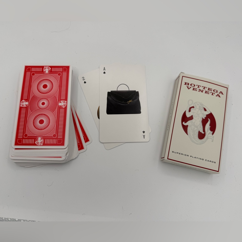 Rare Bottega Veneta Red Card Deck